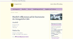 Desktop Screenshot of amtsgericht-calw.de