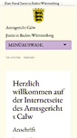 Mobile Screenshot of amtsgericht-calw.de